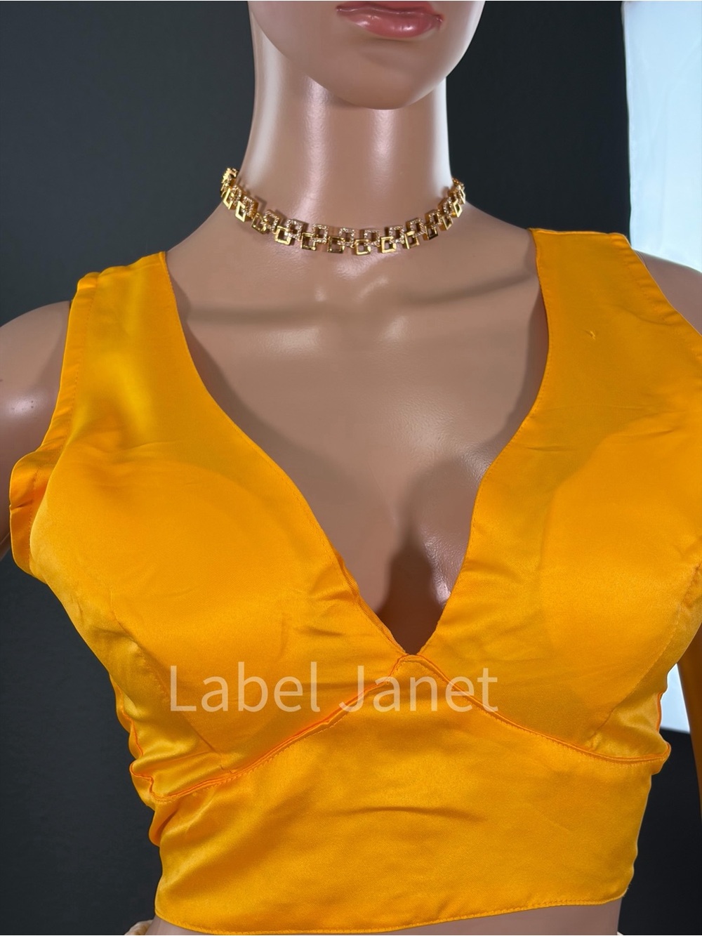Brand new Satin sleeveless readymade blouse for saree,Bust - M upto L